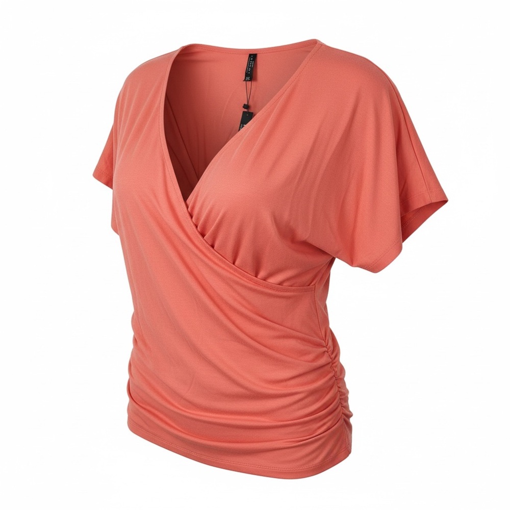 New with tags - Women's Coral Wrap Top